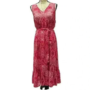 JANE AND DELANCEY Women’s Pink Paisley Maxi
Dress Size Medium